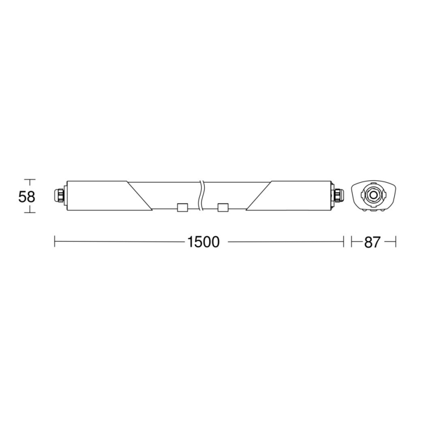 Steinel 058739 - Lumière LED industrielle avec détecteur RS PRO 5150SC LED/42W/230V IP66 4000K