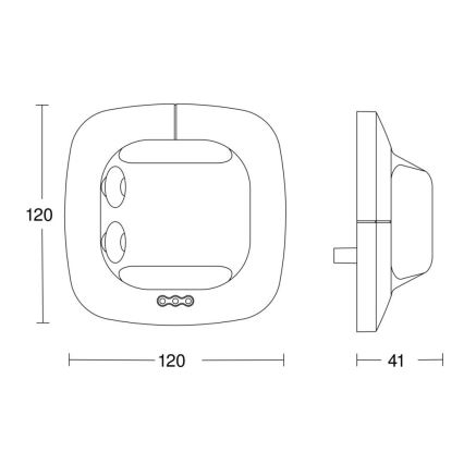 Steinel 059507 - Détecteur de présence Single US KNX blanc