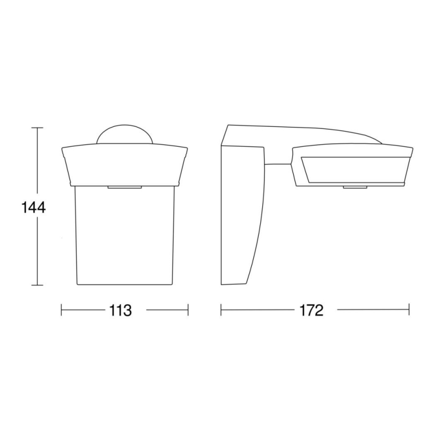 Steinel 059552 - Détecteur de mouvement SensIQ IP54 anthracite + télécommande