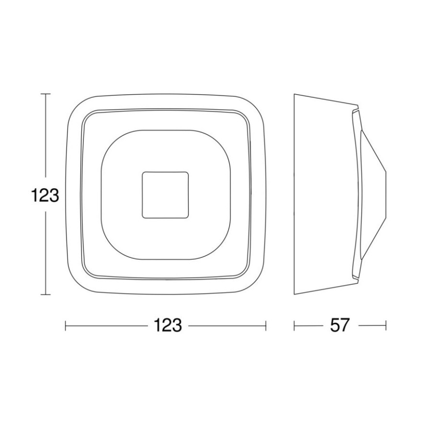Steinel 064259 - Détecteur de présence HF 360-2 COM2 IP54 blanc