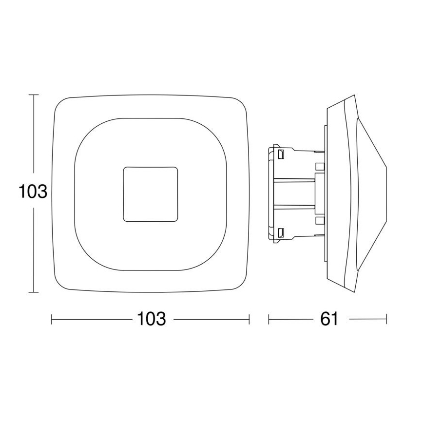 Steinel 064266 - Détecteur de présence HF 360-2 DALI-2 APC blanc