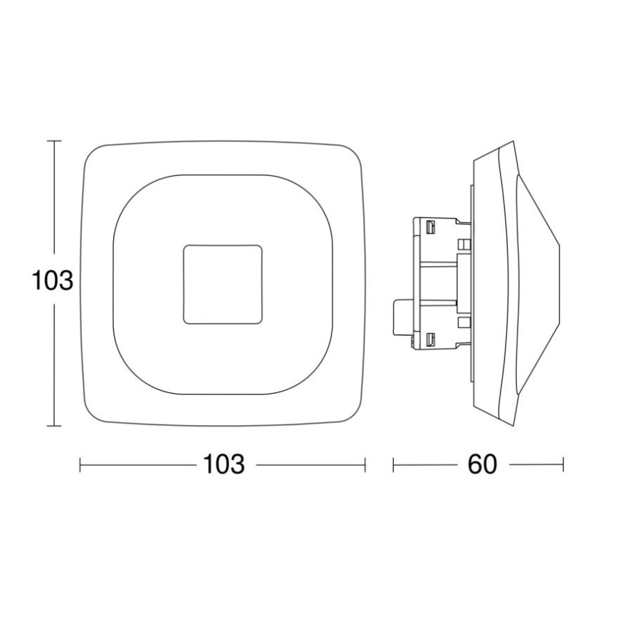 Steinel 064303 - Détecteur de présence HF 360-2 KNX blanc