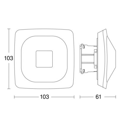 Steinel 064419 - Détecteur de présence HF 360-2 BT IPD blanc