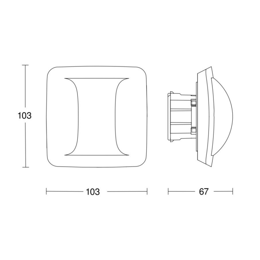 Steinel 064556 - Détecteur de présence Hallway BT IPD (Slave) blanc