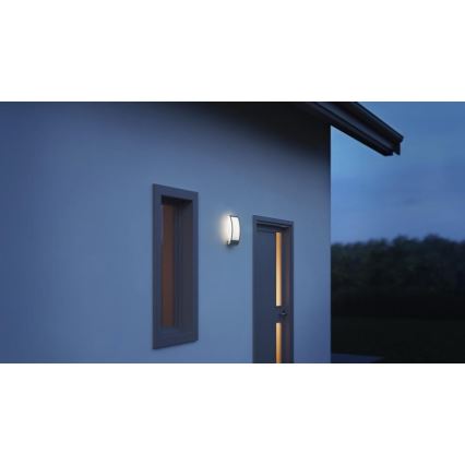 Steinel 065782 - Luminaire d'extérieur avec un détecteur de crépuscule L 22 1xE27/60W/230V IP44 acier inoxydable
