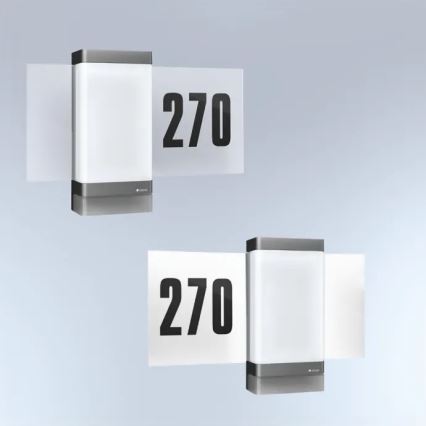 Steinel 067205 - Numéro de maison LED avec détecteur L270SC LED/7,8W/230V IP44