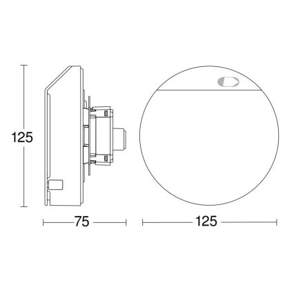 Steinel 067304 - Détecteur de mouvement encastrable HPD3 IP blanc