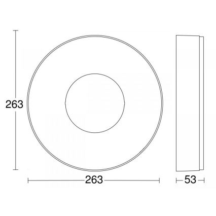 Steinel 078775 - Plafonnier RS 200 C LED/17,1W/230V 3000K IP54