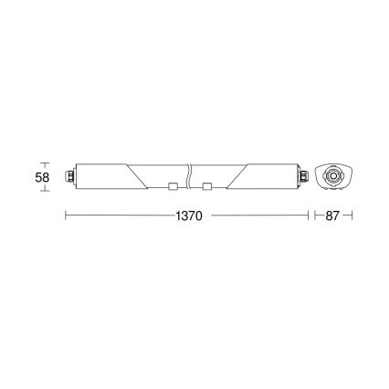 Steinel 078881 - Luminaire industriel LED avec détecteur RS PRO 5100 SC 30W/230V IP66