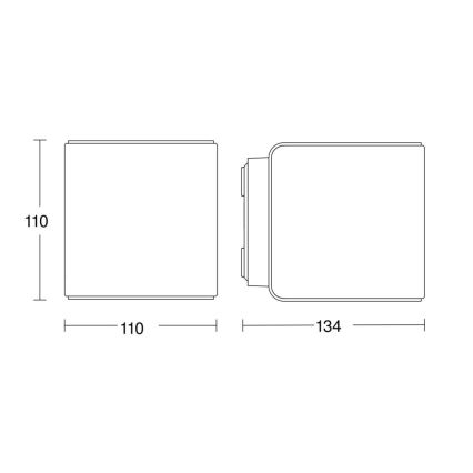 Steinel 079277 - Applique murale d'extérieur L840 C LED/9,1W/230V IP44 anthracite