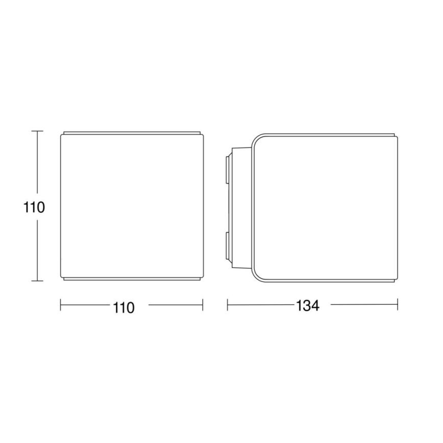Steinel 079277 - Applique murale d'extérieur L840 C LED/9,1W/230V IP44 anthracite
