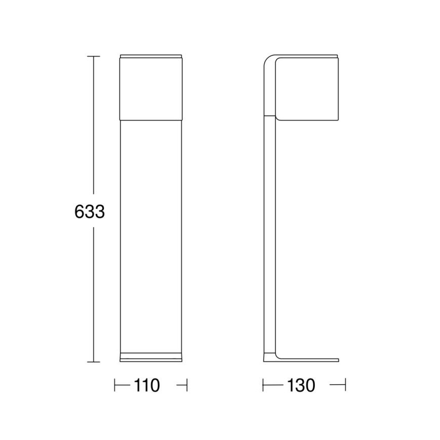 Steinel 079284 - Lampe d'extérieur GL 80 C LED/9,1W/230V IP44 anthracite