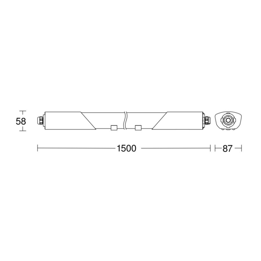 Steinel 079338-LED Lampe industrielle avec détecteur RS PRO5150 SC 5C 42W/230V IP66