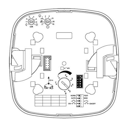 Steinel 079345 - Détecteur de présence IR QUATTRO COM1 230V blanc