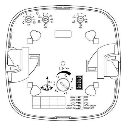 Steinel 079352 - Détecteur de présence IR Quattro 8m DALI-2 APC blanc