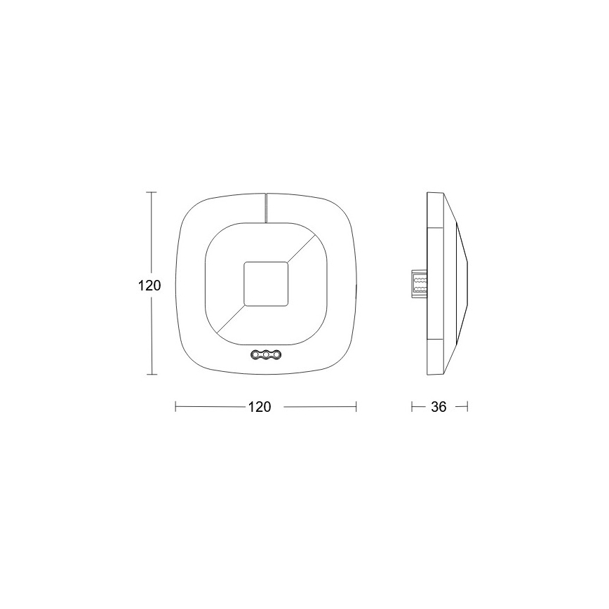 Steinel 079536 - Détecteur de présence HF 360 KNX blanc