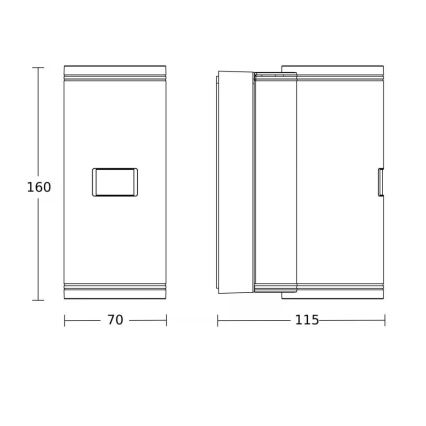 Steinel 087739 - Applique murale extérieure LED avec détecteur 2xGU10/14,5W/230V L 940SC IP44