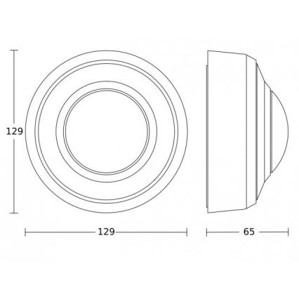 Steinel 087791 - Détecteur de mouvement extérieur MD-8 ECO COM1 360° IP54 blanc