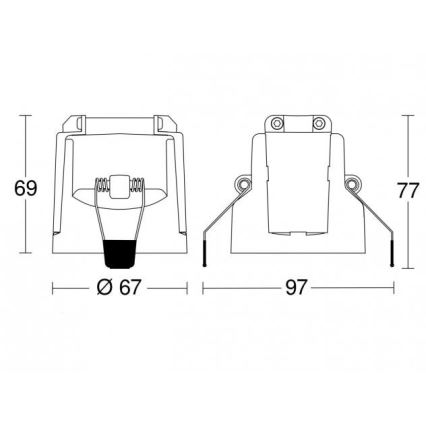 Steinel 087845 - Détecteur de mouvement encastrable avec un détecteur de présence PD-24 ECO COM1 360° noir