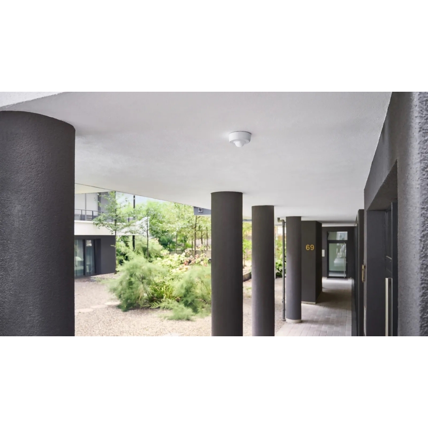 Steinel 087951 - Détecteur de mouvement extérieur avec un détecteur de présence PD-8 ECO KNX 360° IP54 blanc