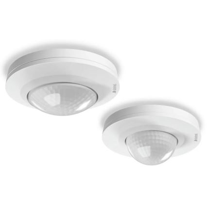 Steinel 088019 - Détecteur de mouvement extérieur avec un détecteur de présence PD-24 ECO KNX 360° IP54 blanc