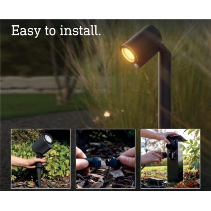 Steinel 089320 - Lampe d'extérieur LED RGBW avec capteur LED/7,9W/24V IP65