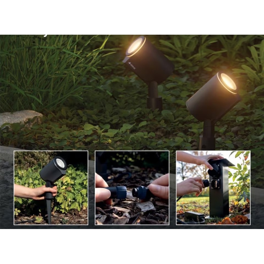 Steinel 089344 - Lampe extérieure LED RGBW avec détecteur LED/7,9W/24V IP65