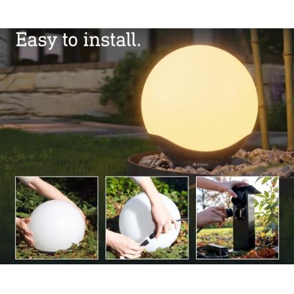 Steinel 089375 - Lampe extérieure LED RGBW avec détecteur, LED 9,07 W/24 V, 400 mm, IP65