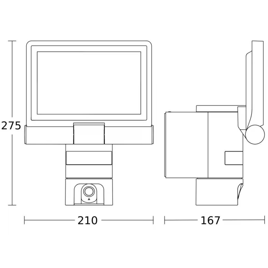 Steinel 092603 - Projecteur LED avec détecteur et caméra LED/21W/230V IP44