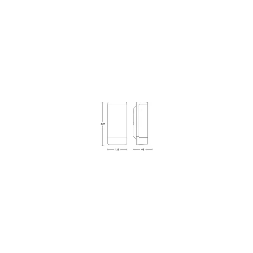 Steinel 094270 - Applique murale d'extérieur 1xE27/15W/230V L 14 IP44