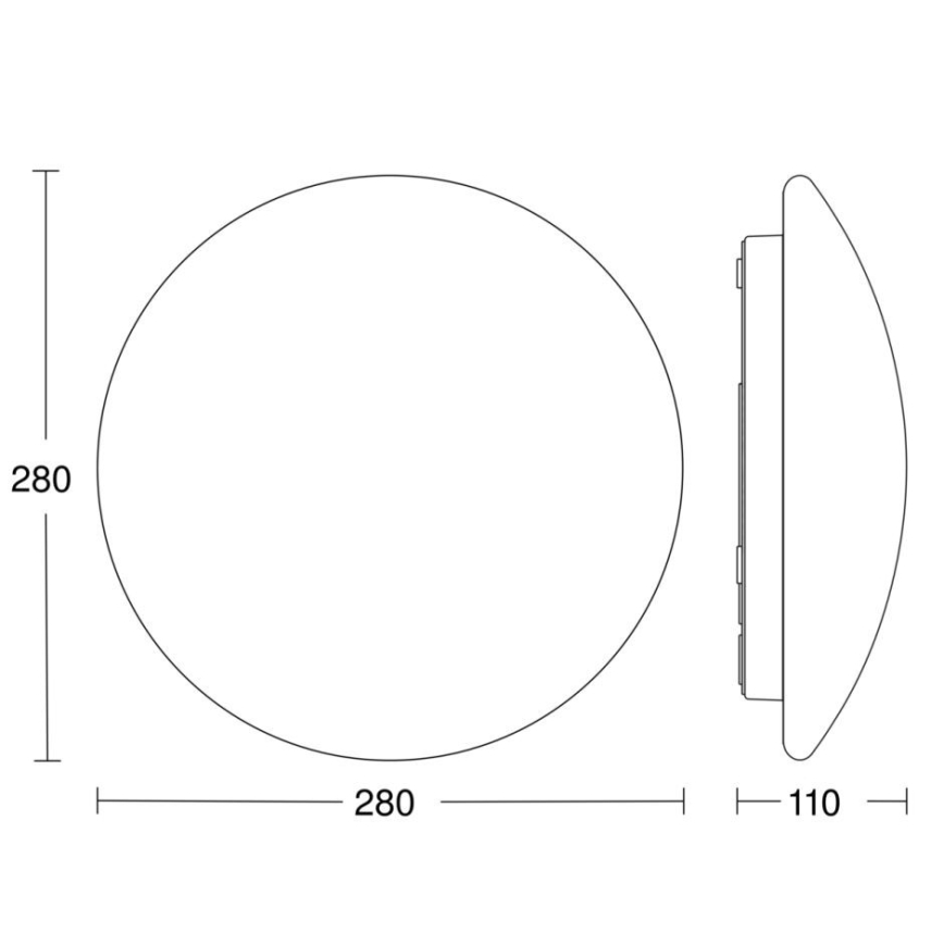 STEINEL 56032 - Luminaire salle de bain LED avec détecteur RS PRO LED/9,5W/230V IP54