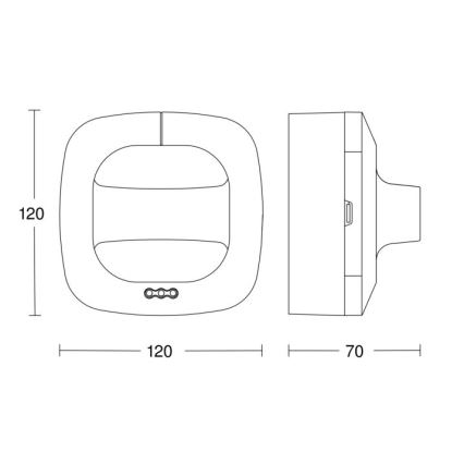 Steinel 590703 - Détecteur de présence Dual HF COM1 blanc