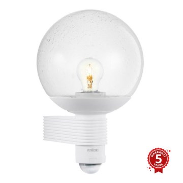 Steinel 611118 - Luminaire extérieur avec détecteur L 400 1xE27/60W/230V IP44 blanc