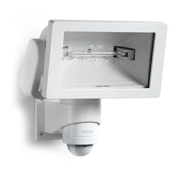 STEINEL 633110 - HS 150 DUO lampadaire extérieur avec détecteur blanc IP44