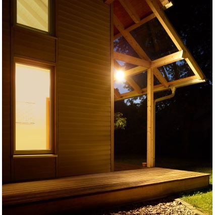 STEINEL 633110 - HS 150 DUO lampadaire extérieur avec détecteur blanc IP44