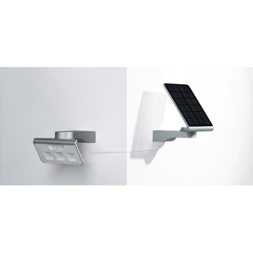 STEINEL 671006 - Projecteur à détecteur solaire XSolar L-S 0,5W/LED blanc IP44 2500 mAh