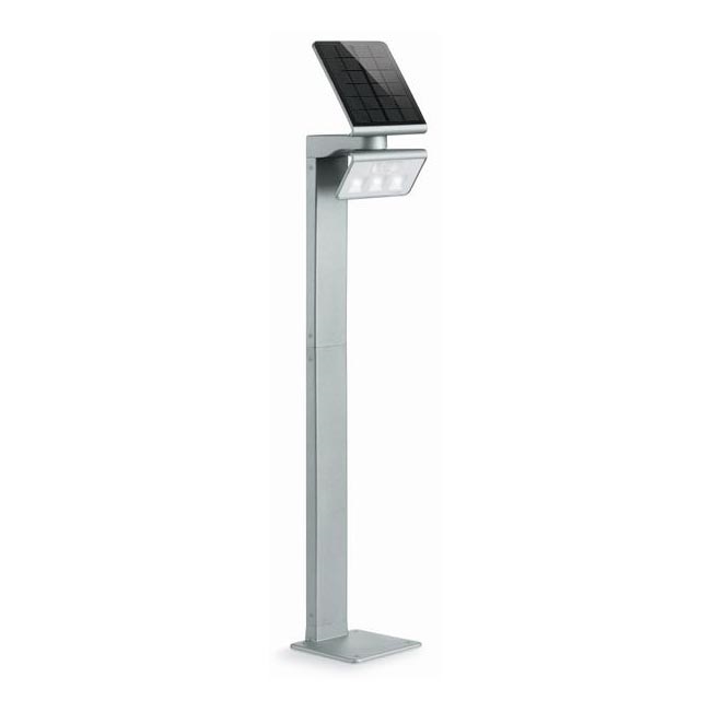 STEINEL 671211 - Projecteur à détecteur solaire XSolar GL-S 0,5W/LED argent IP44 2500 mAh