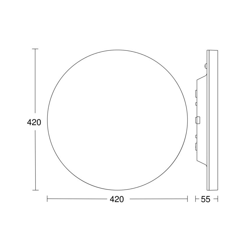 Steinel 067762 - Plafonnier à intensité variable LED avec détecteur RS PRO R30 plus SC 23,7W/230V 4000K IP40