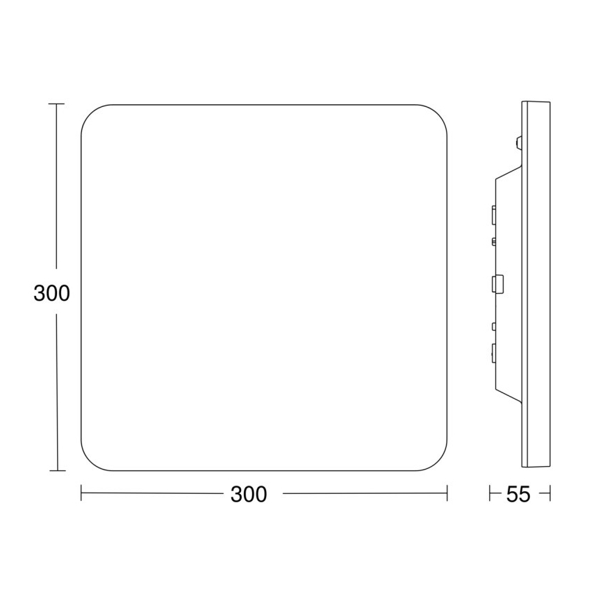 Steinel 067731- Plafonnier LED à intensité variable avec détecteur RS PRO R20 PLUS 15,86W/230V IP40 4000K
