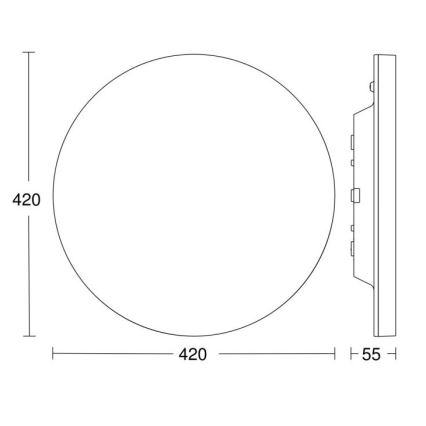 Steinel - Plafonnier LED à intensité variable avec détecteur RSPROR30BASICSC 23,22W/230V IP40 3000K