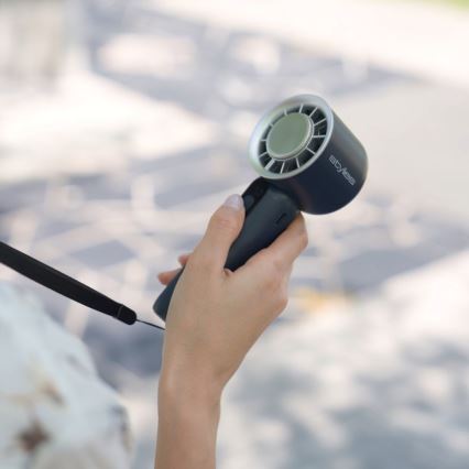 Stylies - ventilateur à main rechargeable LACERTI 8W/5V 3000 mAh bleu