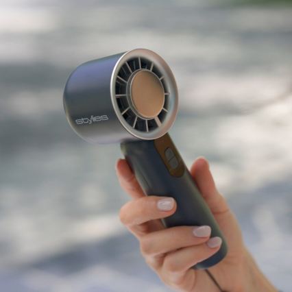 Stylies - ventilateur à main rechargeable LACERTI 8W/5V 3000 mAh bleu