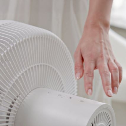 Stylies - Ventilateur sur pied 2 en 1 ANTILA 25 W/230 V 88 cm blanc + télécommande