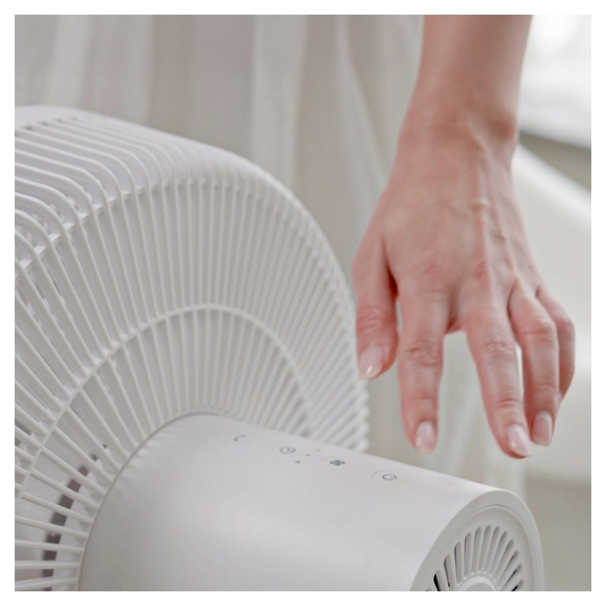 Stylies - Ventilateur sur pied 2 en 1 ANTILA 25 W/230 V 88 cm blanc + télécommande