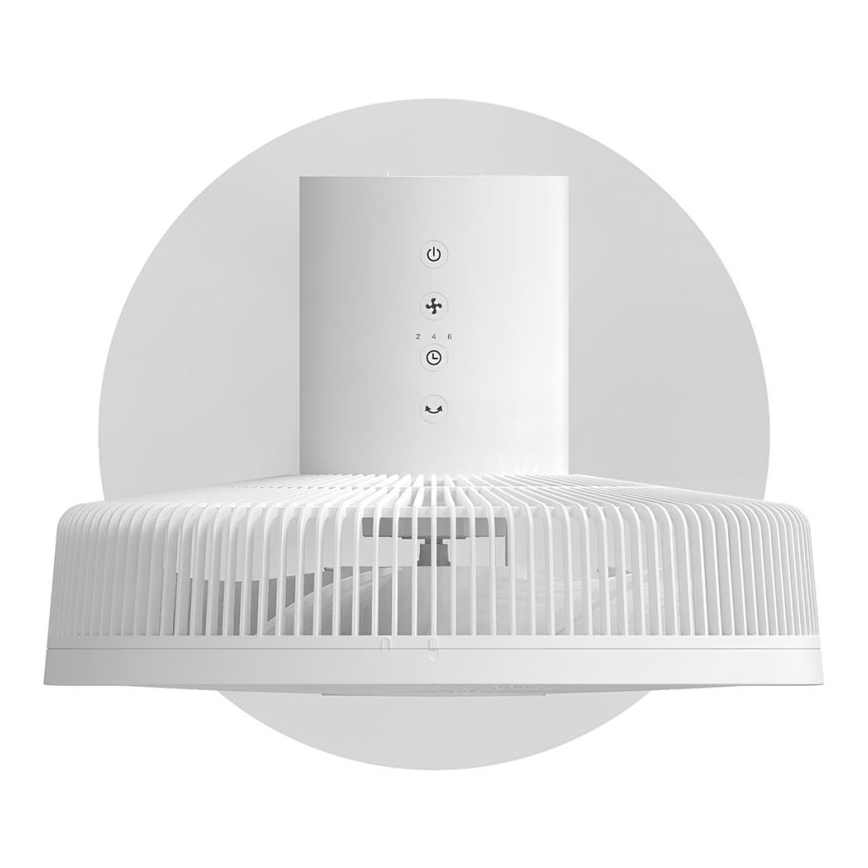 Stylies - Ventilateur sur pied 2 en 1 ANTILA 25 W/230 V 88 cm blanc + télécommande