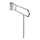 Support 10 x 80 cm inox/argenté