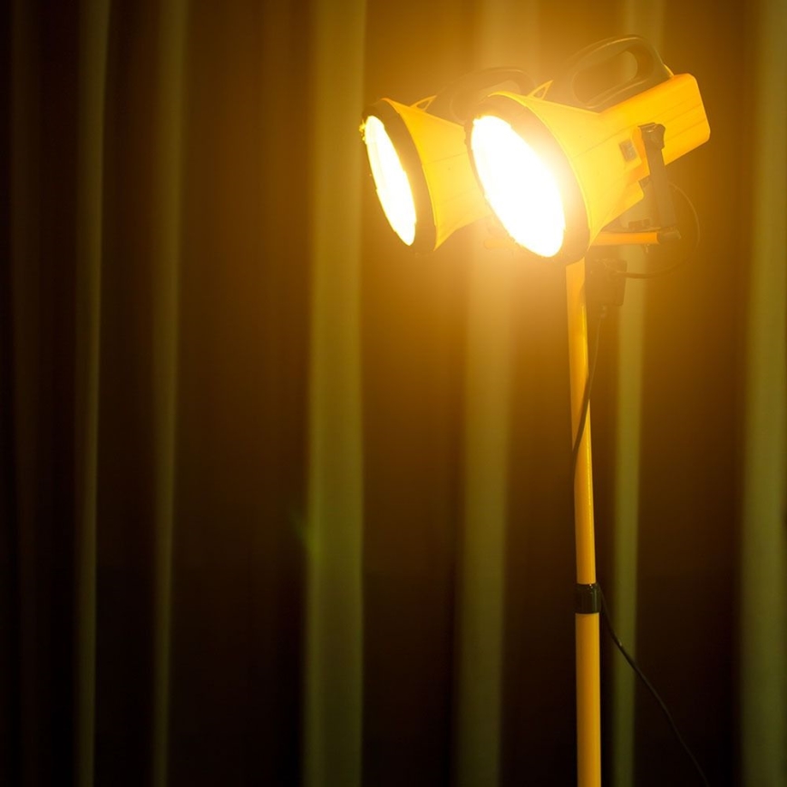 Support de projecteur 180 cm jaune