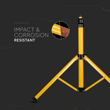 Support de projecteur 180 cm jaune