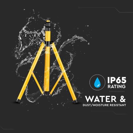 Support de projecteur 180 cm jaune