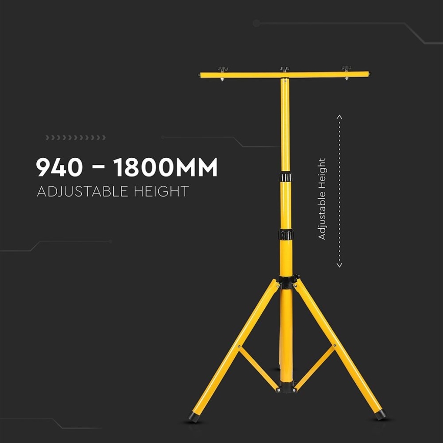 Support de projecteur 180 cm jaune
